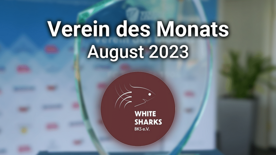Verein des Monats August 2023 White Sharks BKS Auszeichnung