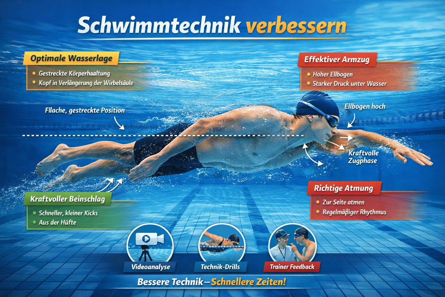 Schwimmtechnik verbessern Warum moderne Technikarbeit über Sieg oder Stillstand entscheidet