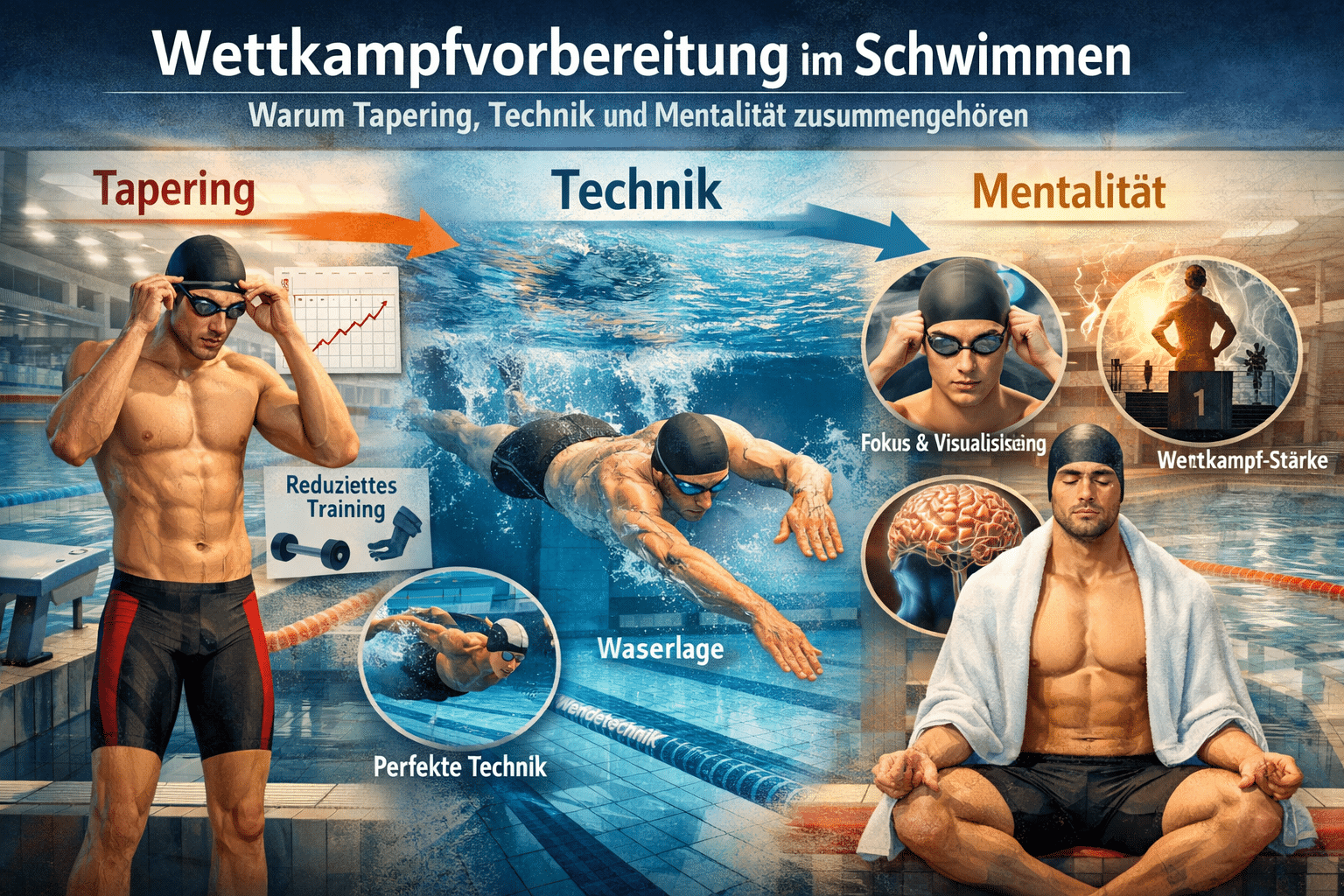 Wettkampfvorbereitung Schwimmen – Tapering, Technik und Mentalität bei den White Sharks