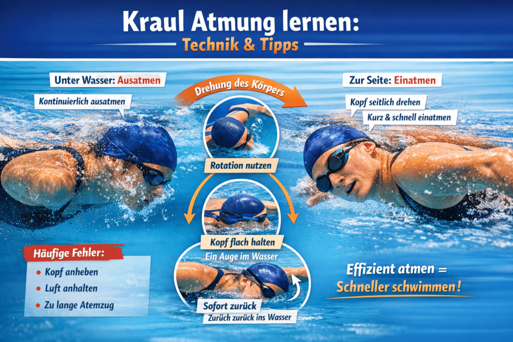 Kraulatmung verbessern – Technik, Rotation und Atemrhythmus beim Kraulschwimmen