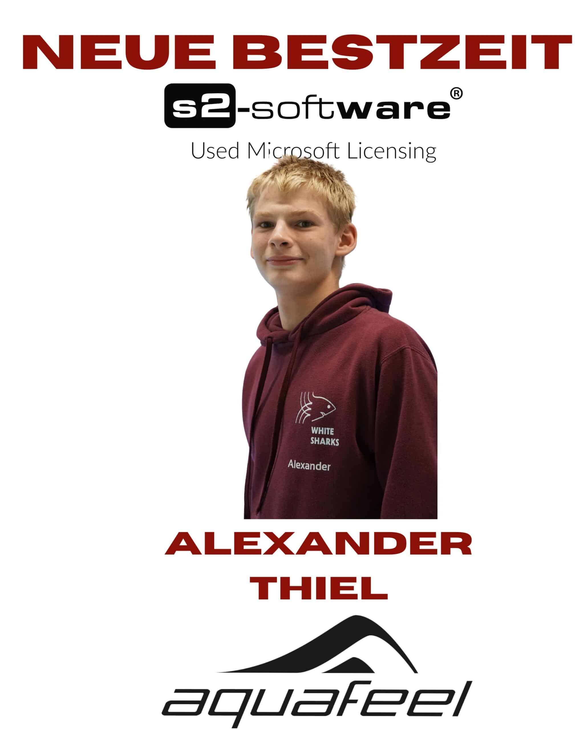 Alexander Thiel – Neue Bestzeit – Rheinland-Meisterschaften 2024 – White Sharks e.V.