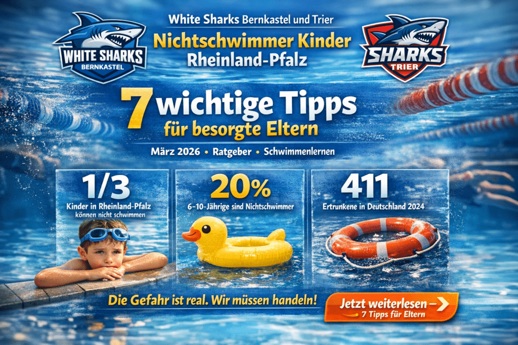 Nichtschwimmer Kinder Rheinland-Pfalz – Kind beim Schwimmenlernen im Hallenbad