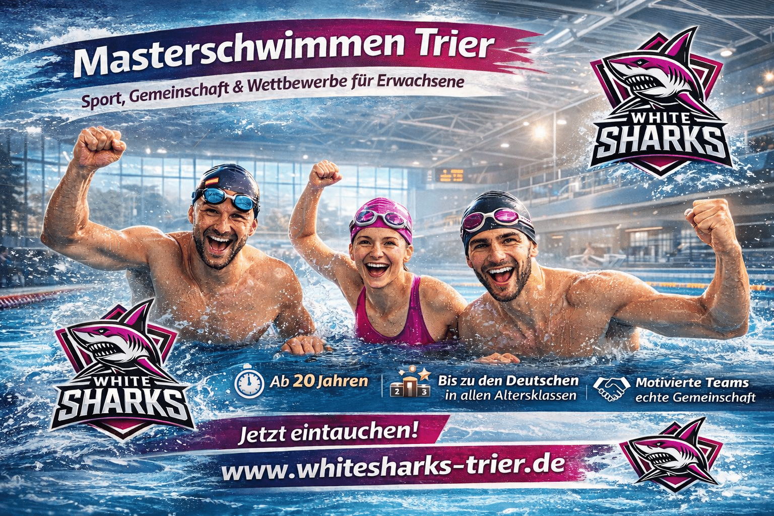Masterschwimmen Trier und Bernkastel-Kues – Schwimmer beim Training und Wettkampf