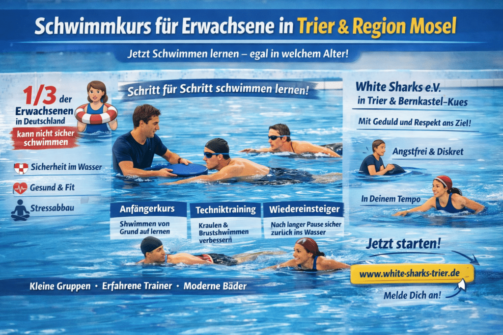 Schwimmkurs Erwachsene Trier White Sharks e.V.