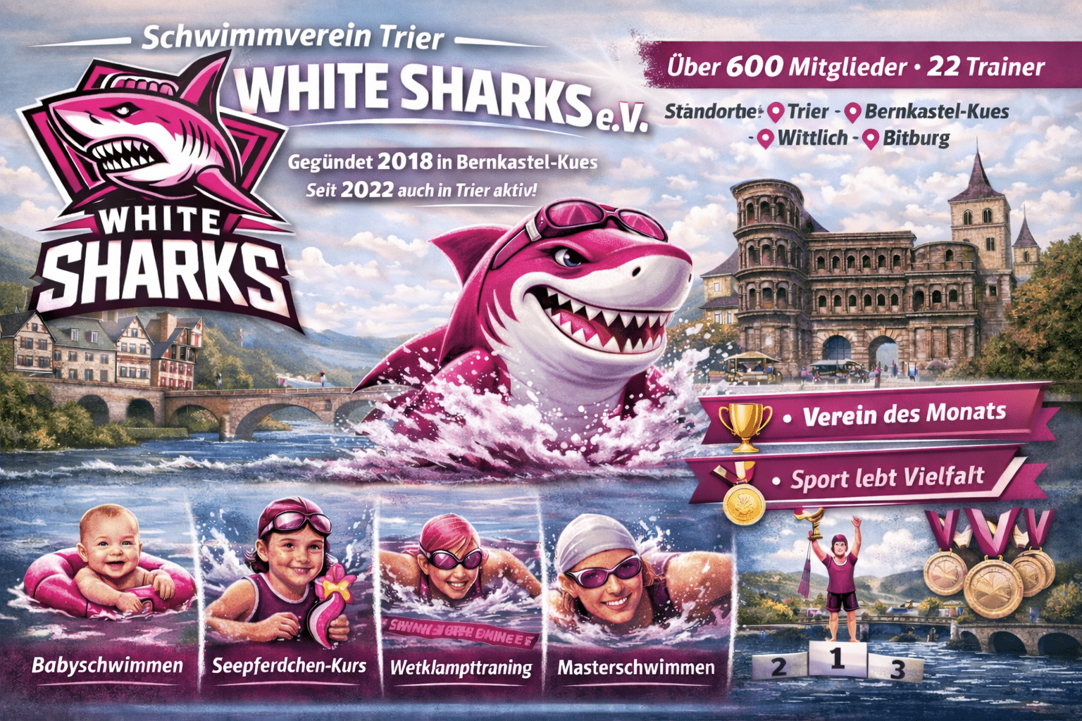 Schwimmverein Trier White Sharks e.V. – Wir sind der Schwimmverein Trier und Bernkastel-Kues