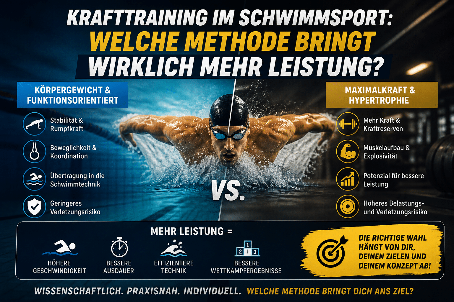 Athletik Schwimmsport Krafttraining – Wissenschaftliche Methoden für Schwimmer