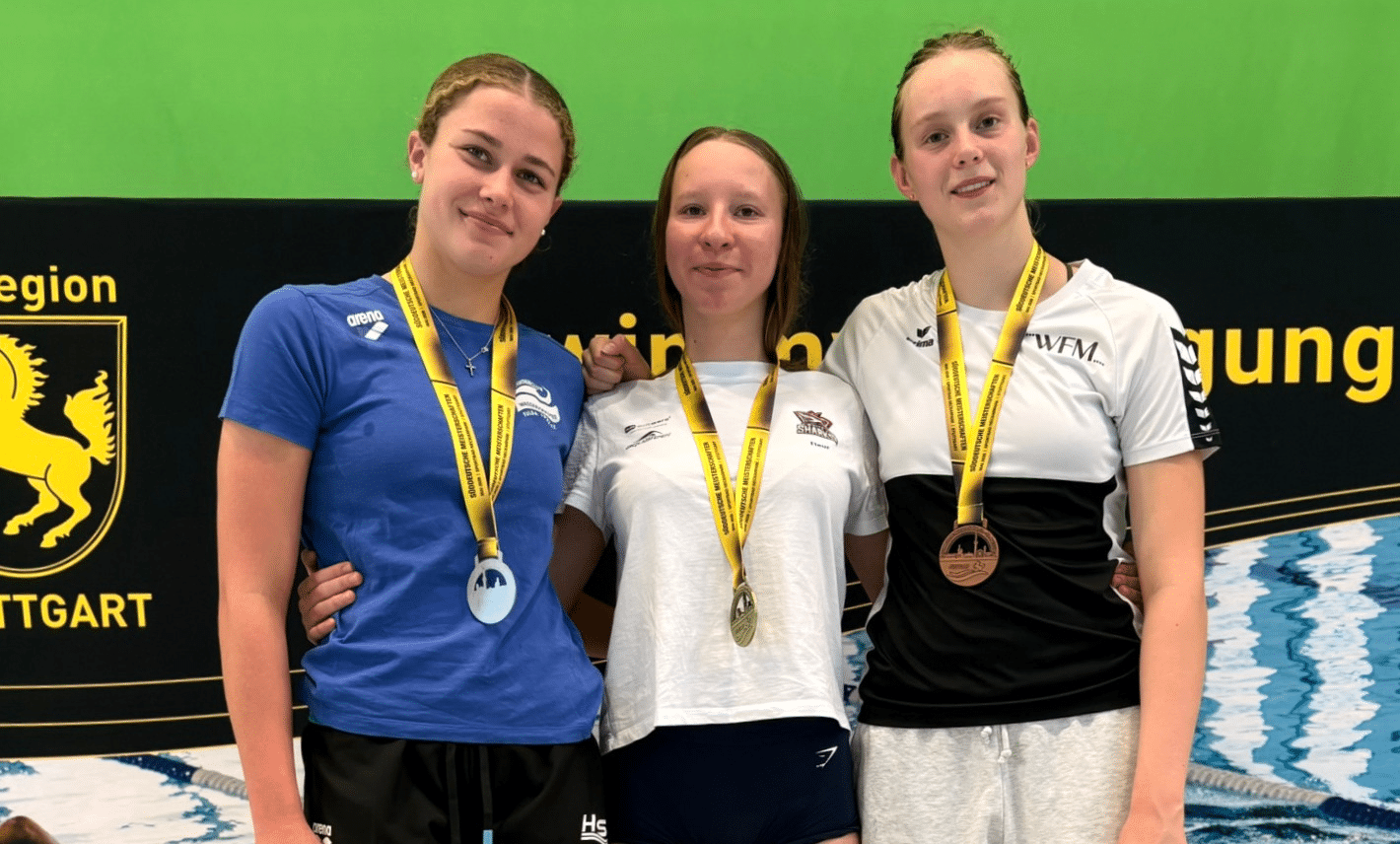 Fleur Valerius Süddeutsche Meisterin 2026 – Siegerehrung White Sharks Trier/Bernkastel-Kues
