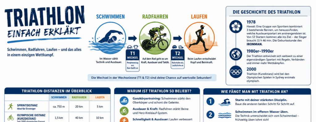 Triathlon einfach erklärt - Schwimmen, Radfahren und Laufen in Bernkastel-Kues und Trier bei den White Sharks e.V.