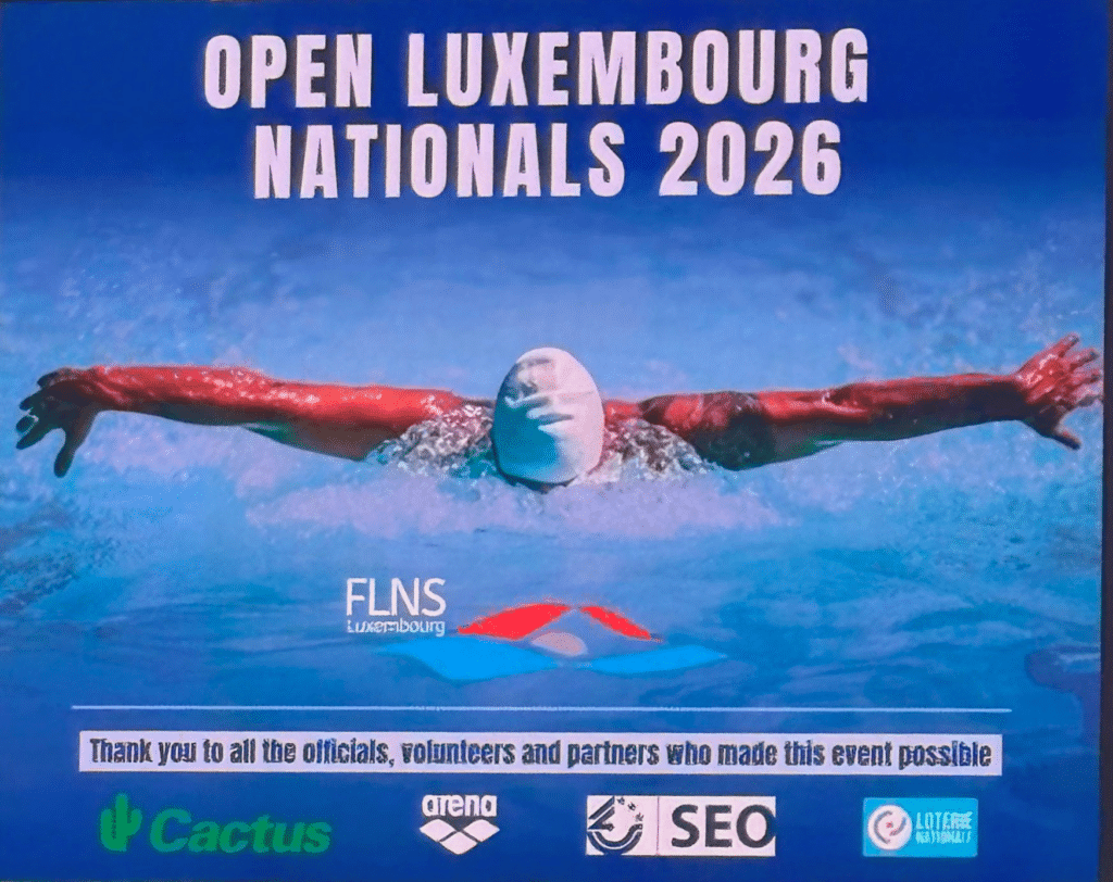 Saisonrückblick 2025/26: White Sharks Schwimmerinnen und Schwimmer mit Medaillen bei den Luxemburgischen Meisterschaften