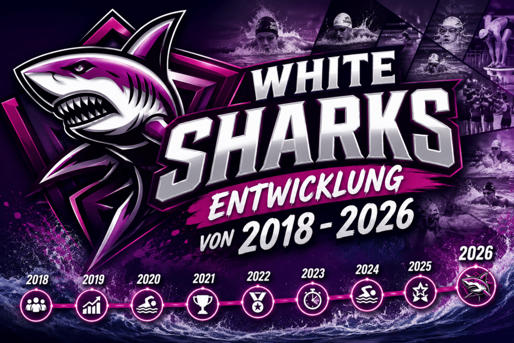 Vereinsentwicklung White Sharks 2018 bis 2026 im Überblick