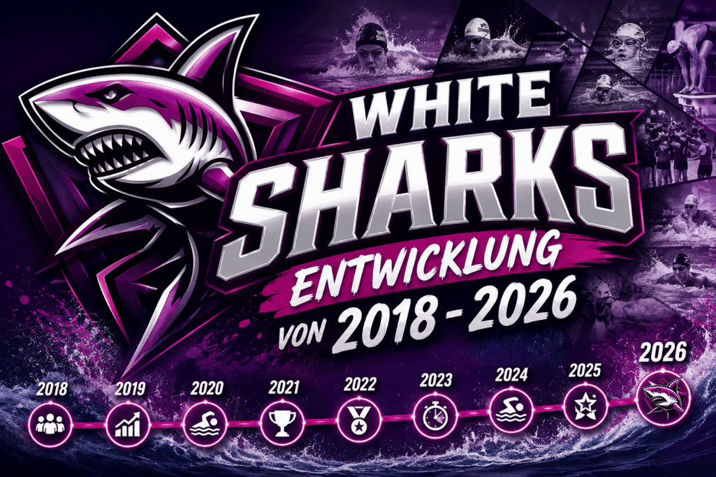 Vereinsentwicklung White Sharks 2018 bis 2026 im Überblick
