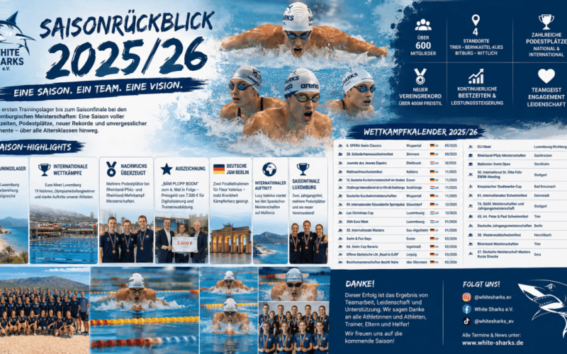 Saisonrückblick 202526 Die erfolgreichste Saison der White Sharks e.V.