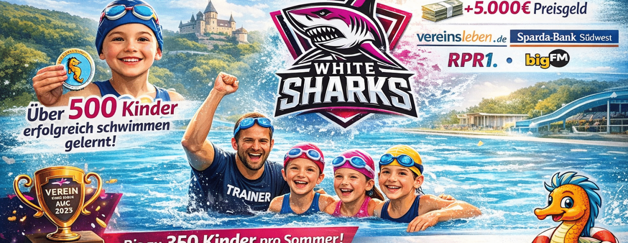 Seepferdchen Trier 2026: Kinder beim Ferienschwimmkurs der White Sharks