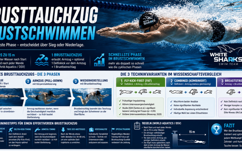 brusttauchzug brustschwimmen