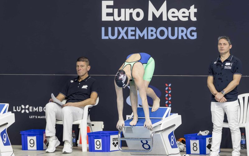Schwimmen Euro-Meet 2026 Lucy Valerius von den White Sharks am Start in Luxemburg