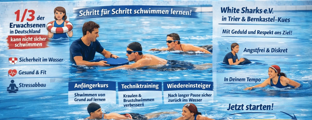 Schwimmkurs Erwachsene Trier White Sharks e.V.