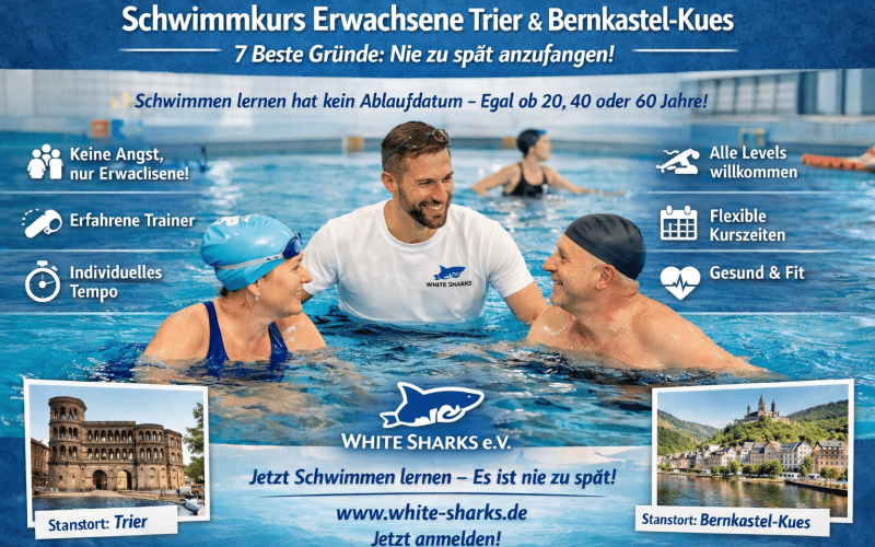 Schwimmkurs Erwachsene Trier Bernkastel-Kues – White Sharks e.V.