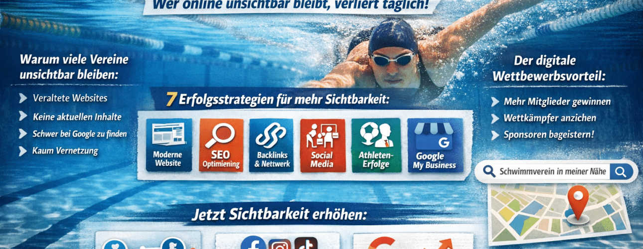 Schwimmverein sichtbar machen – Vernetzung und digitale Sichtbarkeit im Schwimmsport