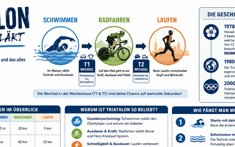Triathlon einfach erklärt - Schwimmen, Radfahren und Laufen in Bernkastel-Kues und Trier bei den White Sharks e.V.