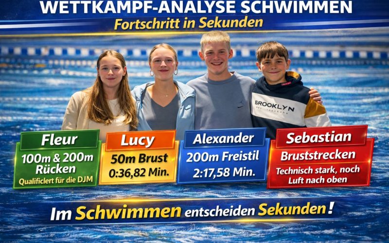 Wettkampf Schwimmen: Fortschritt wird in Sekunden gemessen Leistungsentwicklung im Nachwuchssport